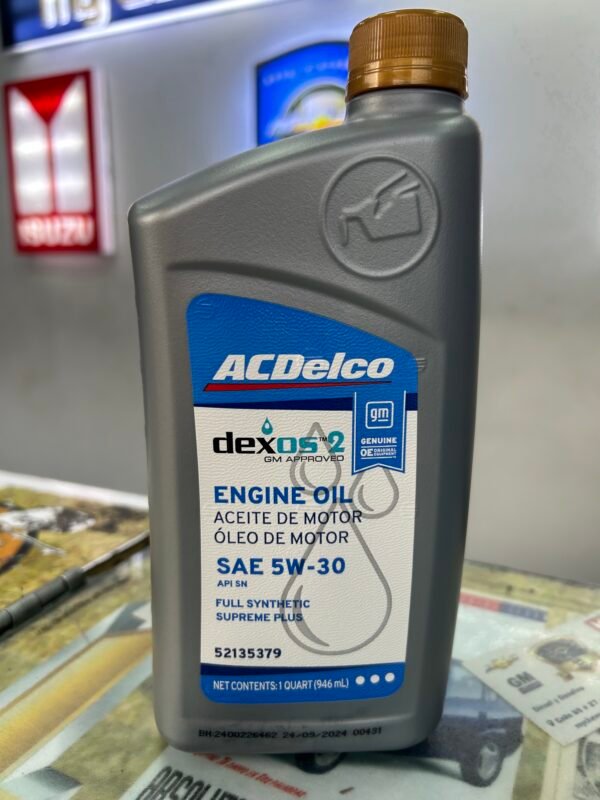 Aceite 5W30 Dexos 2 Cuarto