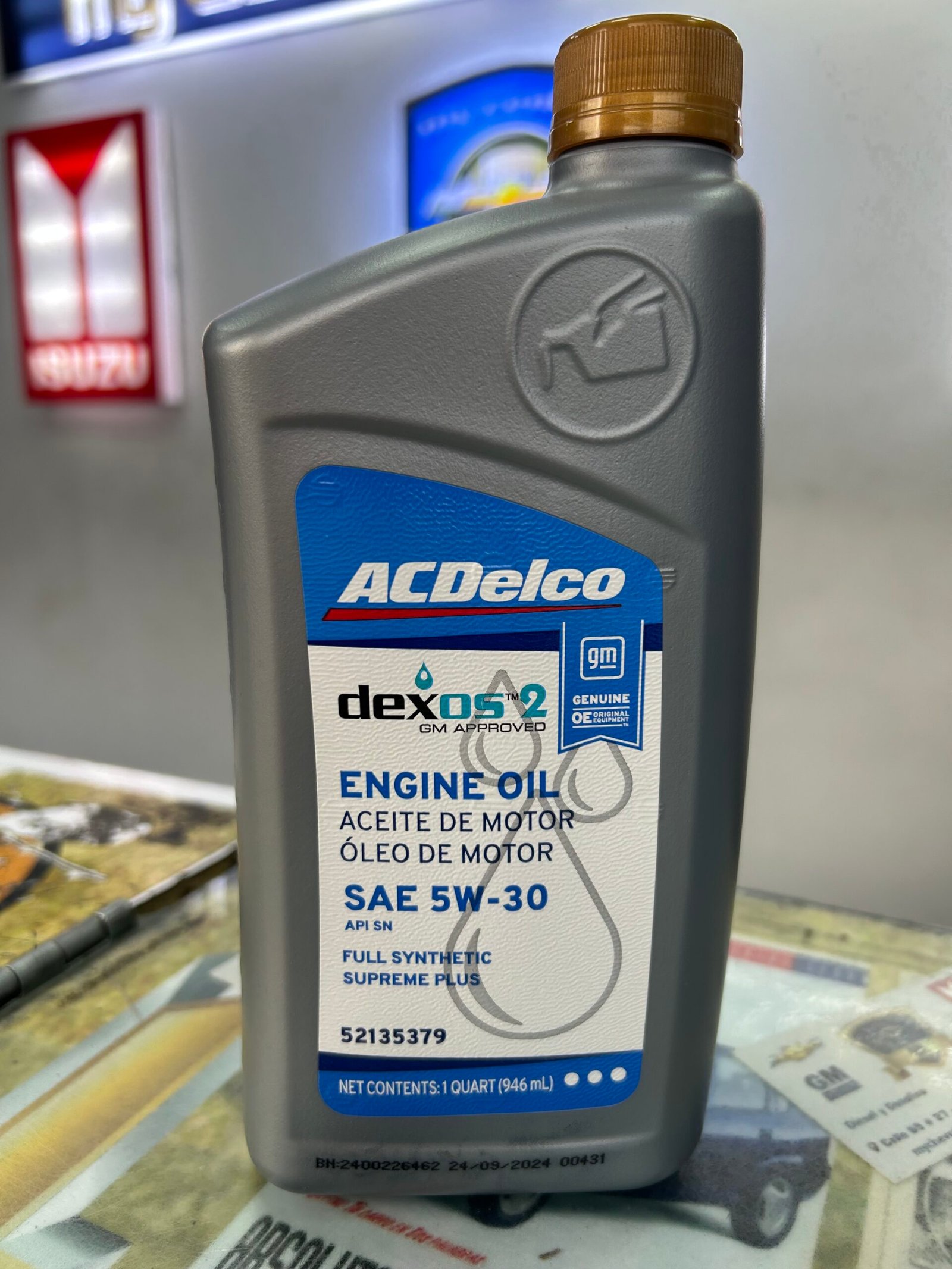 Aceite 5W30 Dexos 2 Cuarto