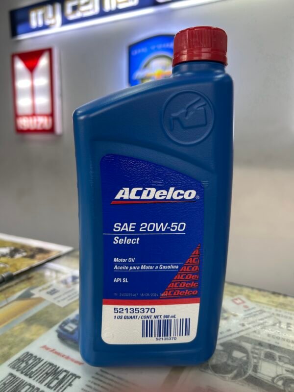 Aceite 20W50 Cuarto